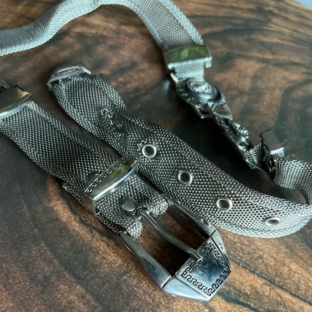 Vintage Versace silver belt
